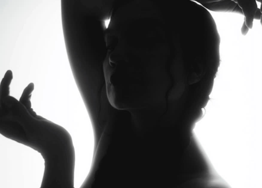 Black and white social media content production still